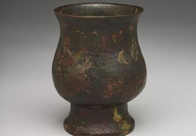 图片[2]-Bronze Zhi wine vessel, Ming to Qing dynasty-China Archive